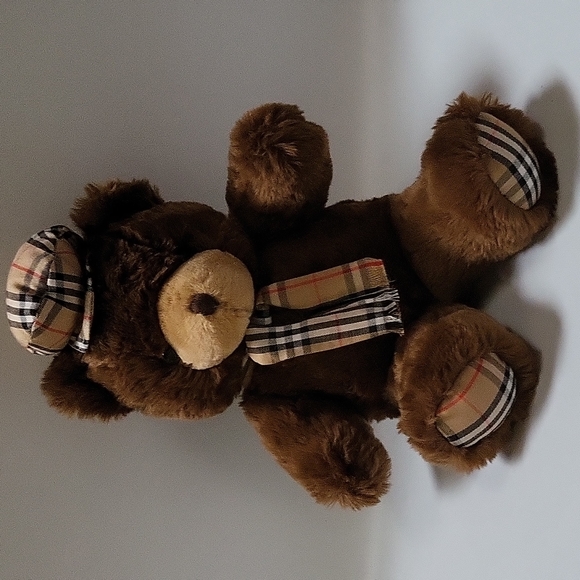 Vintage Burberry Thomas Teddy Bear Plush Doll Stuffed Animal 12